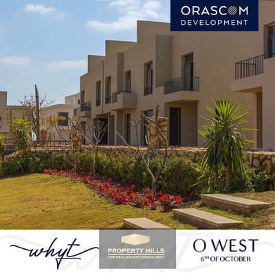 Independent villa in O WEST compound by Orascom with a prime location in front of Mall of Egypt