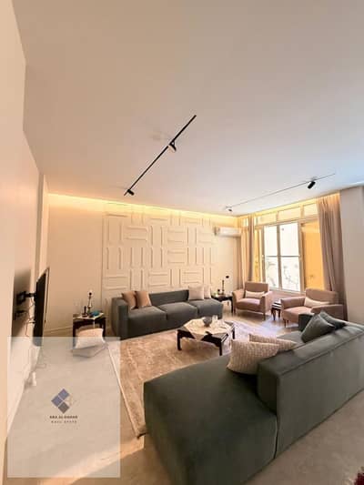 Basement for sale in Al-Yasmeen 5, First Settlement, 260 square meters with a 120 square meter garden and a private entrance, 3 master bedrooms, ultra-super-luxury finishing, and final reconciliation.