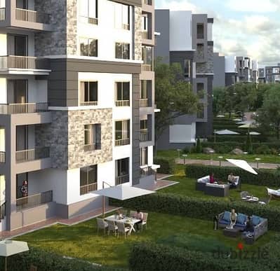 For sale a ground apartment in a garden in Madinaty in B14 group 142 with garden view and steps to services