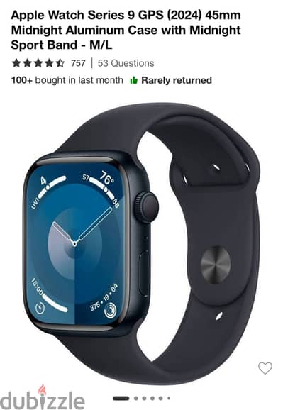 Brand New Sealed Apple Watch Series 9 Gps (2024) 45mm Midnight
