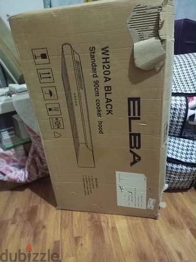 شفاط مطبخ Elba للبيع أصلي مقاس 90 سم (موديل WH20A Black) بالكرتونة!
