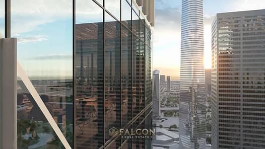 مكتب اداري 40 م الدور ال 13 , امام البرج الايقوني + Downtown العاصمه الاداريه TAJ TOWER 2 CBD New Capital هتستلم بـ 259,200 الف