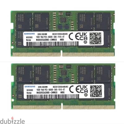 Ram 32GB DDR5 5600MHz Laptop RAM (2x16GB) SO-DIMM – Excellent Cond
