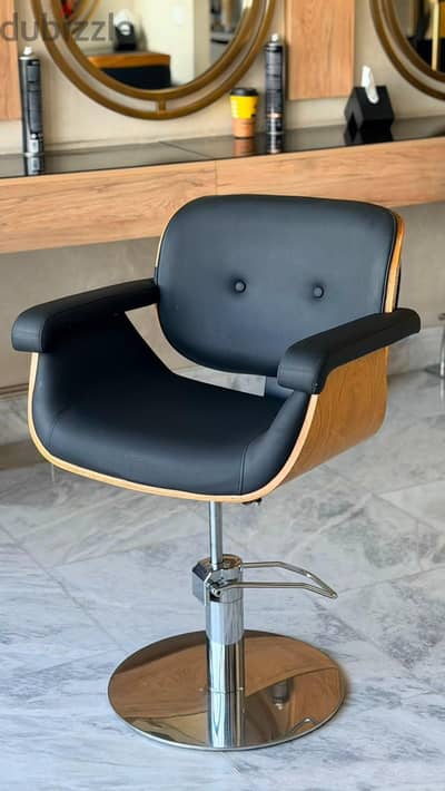 chairs and metal mirror