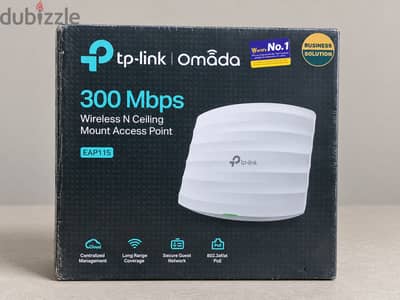 أكسس بوينت سقفي تي بي لينك TP-Link Omada 300Mbps PoE جديد