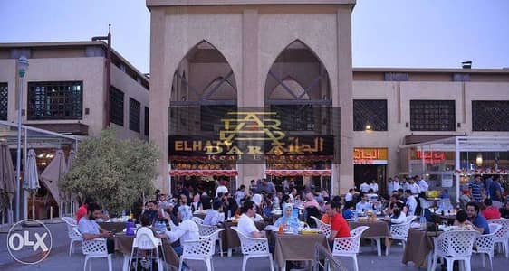 Restaurant and café for rent 80m – Madinaty – large outdoor space Arabesque Mall – in front of the banks complex – open-air area
