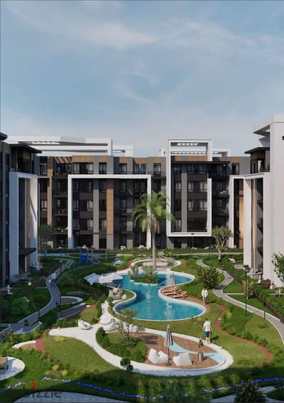 85 sqm Apartment for sale in Zatt Compound directly on Club Road in Hdayek october with only 10% Down payment and installmets up to 10 years