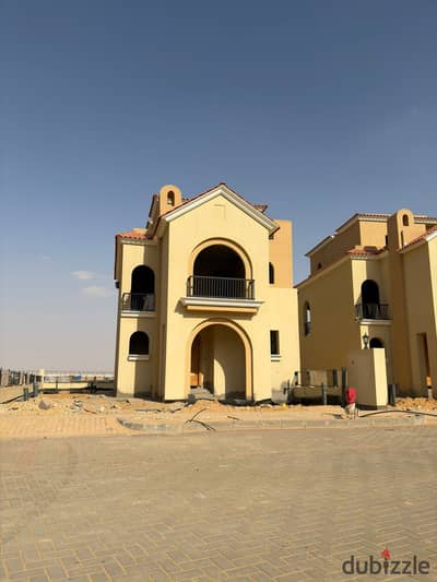 Villa for sale in Taj City New Cairo. Near-immediate delivery 12-year installments. Prime location opposite Cairo Airport near Swan Lake Al Rehab Sh