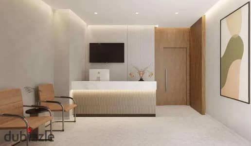 Fully finished clinic for sale in the Eastern Extensions, located inside INK Mall, next to centrada Palm Hills.