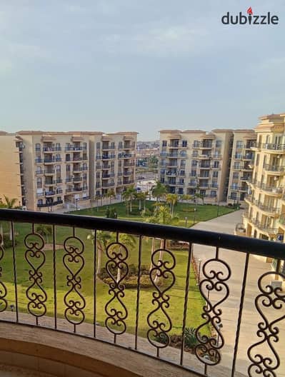 Furnished apartment for rent in Al Rehab, garden view, prime location near services, 131 sq m