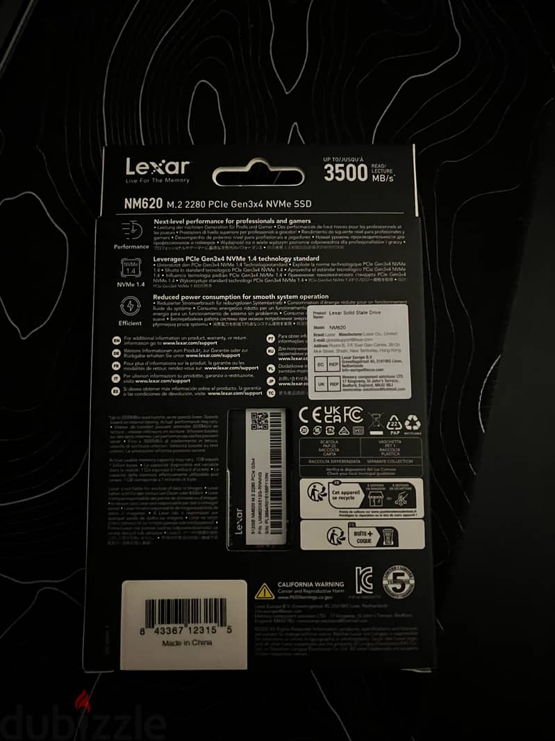 LEXAR NM620 512GB NOT OPENED 1