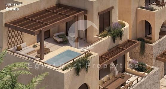 خطوتين من البحر! شاليه غرفتين تشطيب سوبر لوكس في رملة رأس الحكمة
