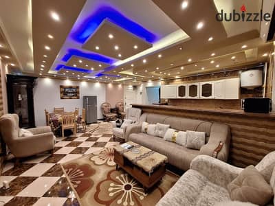 Furnished, air-conditioned hotel-style apartment next to City Stars, available for daily and monthly rent for families. Excellent location in Nasr Cit