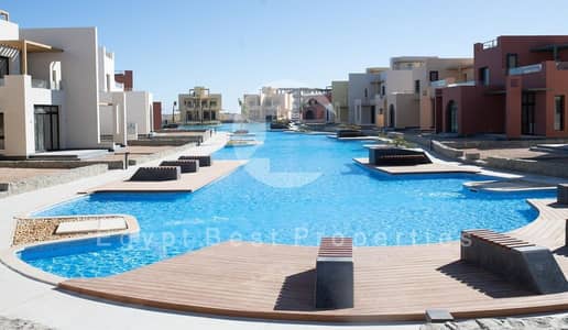 SEA VIEW 2BR First Row Lagoon with 0% DP Only! Over 8 Year Installment Plan for Sale Orascom New Gouna Investment Hurghada Redsea