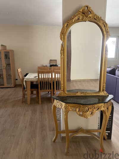 Used steel mirror