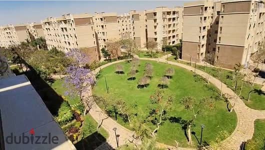 شقة للايجار في مدينتى 96م مفروشة + تكيفات + مطبخ بحرى فيو مفتوح علي حديقة