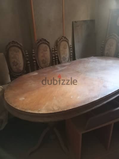طاولة سفرة وست كراسي