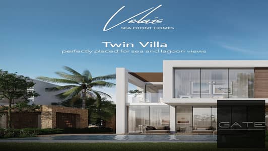 **Twin House for Sale in Azha North Coast | North-Facing | First Row Lagoon | Incredible Price! Invest in a Property That Grows in Value!