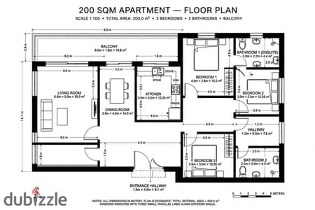 For sale: 203-square-meter apartment in Madinaty (B14, 2023 original booking). It features a view of the floodway and is located on the fourth floor.