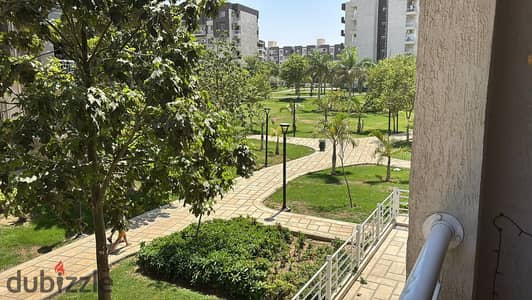 Apartment for sale in Madinaty in installments 165 meters 3 bedrooms 3 bathrooms with master room wide garden view distinguished area B12 first upper floor 6 million 500 advance and the remaining 3 million