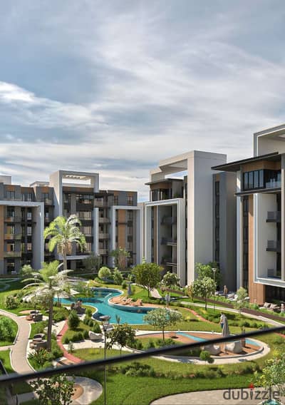 112 sqm Apartment for sale in Zatt Compound directly on Club Road in Hdayek october with only 10% Down payment and installmets up to 10 years