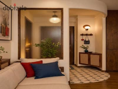 Lowest-priced finished studio in Tagamoa, next to the AUC and facing Hyde Park; available for sale via installment plan with a down payment of 195,000