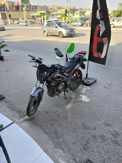 متوسيكل هاوجي senke 200 كسر زيرو ماشي ٨٠٠٠ كيلو رخصه ٣ سني