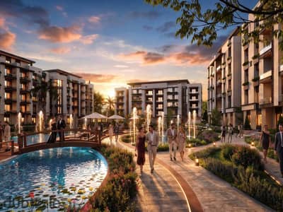 2-bedroom apartment for sale, 105 sqm, in One District Compound (Sheikh Zayed – Green Belt), with a 5% down payment and installments of up to 9 years.