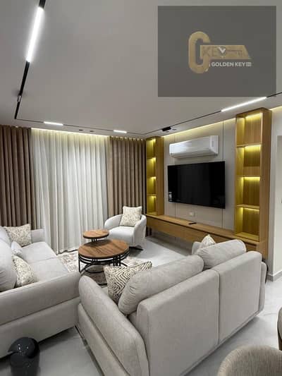 Furnished hotel apartment for rent in Al Rehab, fully furnished next to the Eastern Market and the bank complex prime location with a wide garden view