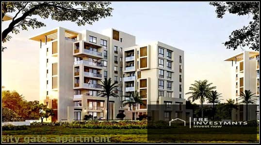 Finished apartment for sale in Sapphire Residence, City Gate, Qatari Diar, with a landscape view - at the lowest price in the market.