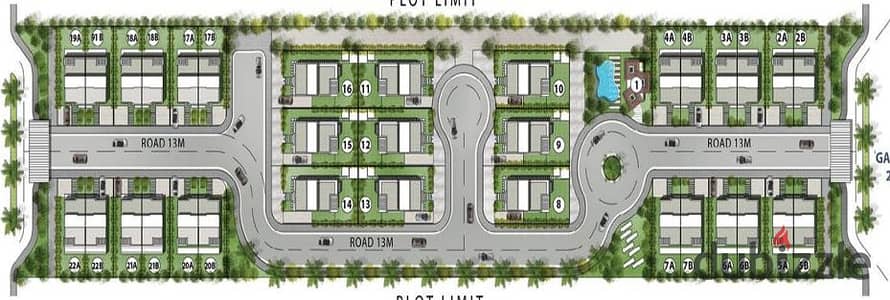 Dp 10% Villa for sale in The Haven Compound, Sheikh Zayed 365 sqm
