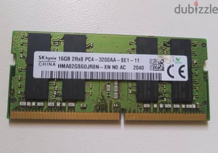 Ram 16 Gigabyte SK hynix pass 3200