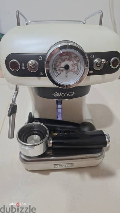 ماكينة اسبريسو وكابتشينو أريتي فينتاج Ariete Vintage 1389 بحالة ممتازة