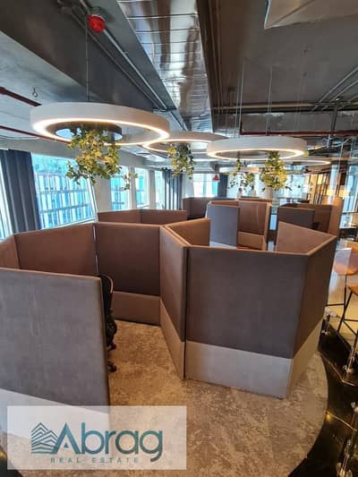 Office for rent Sheikh Zayed Park Street Mall with furniture next to Capital Business Park park st