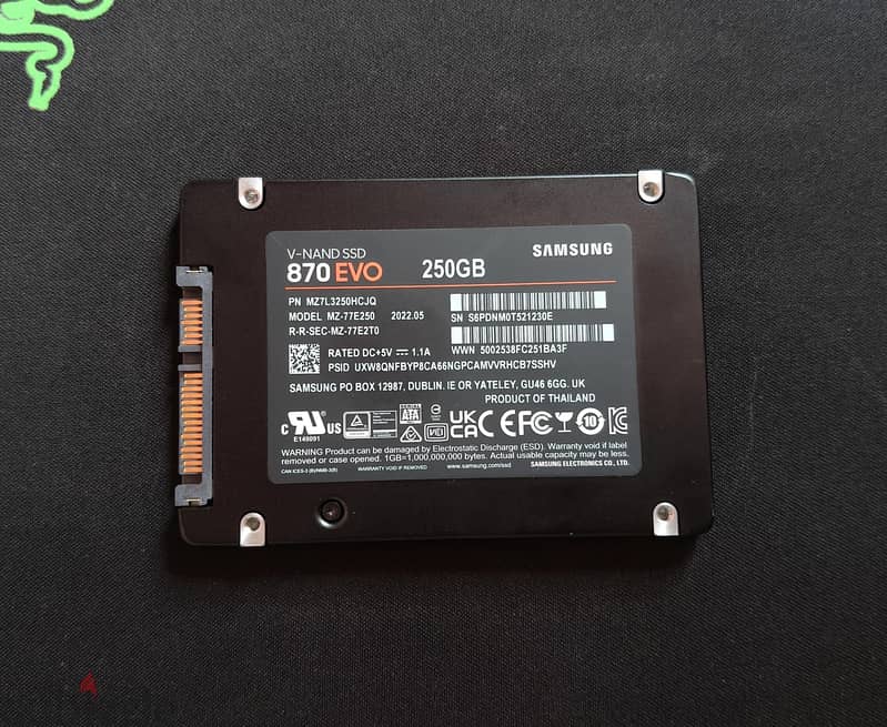 Samsung 870 EVO 250GB 1