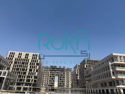 Corner office for sale (157 sqm) at 205 Arkan Palm ("The Angel" phase), featuring a prime plaza view and direct frontage on the Axis.