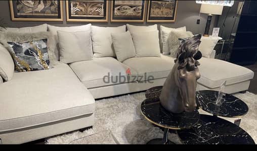 U shape sofa + arm chair