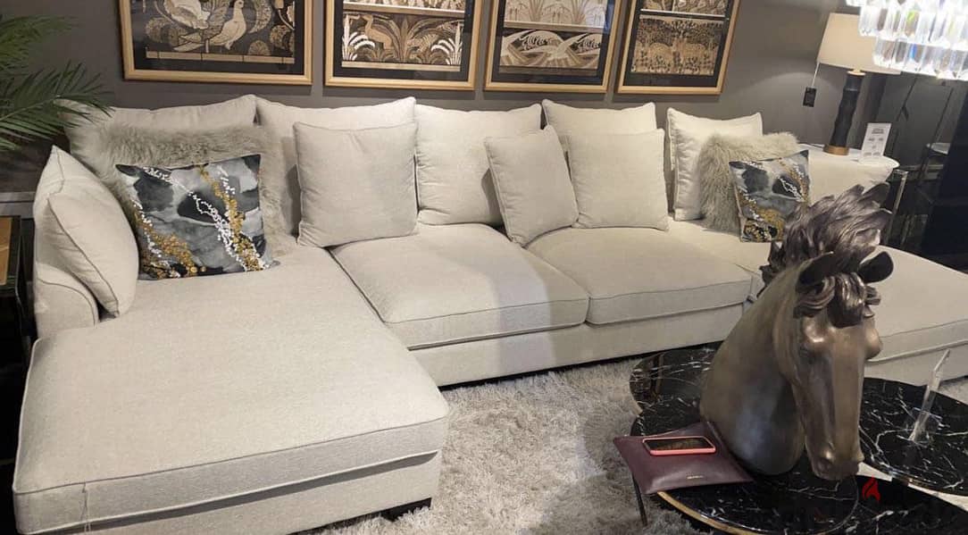 U shape sofa + arm chair 1