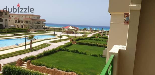 Chalet for sale in La Sirena North Coast, 135 sq m, panoramic sea view and swimming pools, 3 bedrooms, 2 bathrooms, first floor, immediate occupancy