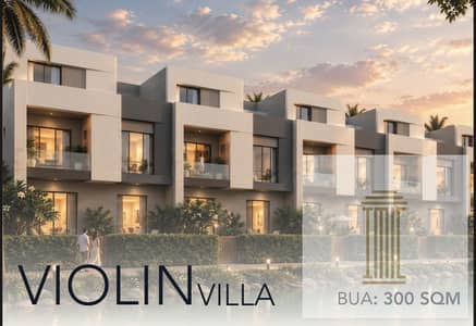 Violin Villa with lagoon view, 0% down payment and installments up to 10 years in the heart of Fifth Settlement