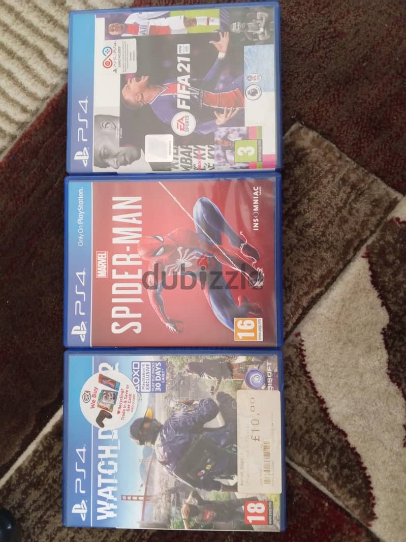 PS4 Slim 500 GB + 1 Controller + 3 Games (CDs) 8
