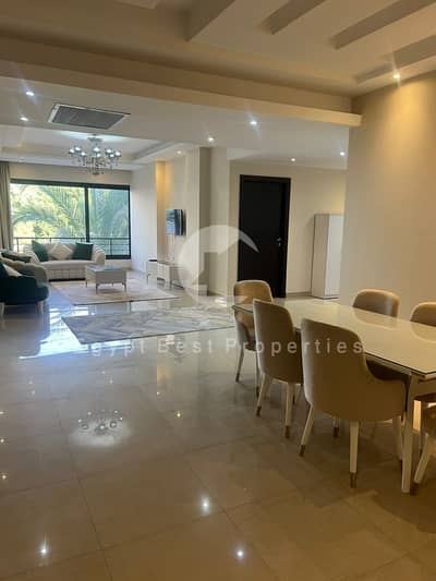 LOWEST PRICE Modern Furnished Apartment 3BD+Office for Rent in Waterway 5th Settlement New Cairo