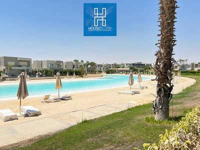 Senior Chalet First Row Lagoon Ground  with 214m for sale in Azha Al Sahel at the best price in the market - Azha North
