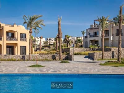 lagoon view garden chalet finished woth kitchen for sale in 8y installment in makadi heighest near gouna and soma bay and hurghada airport
