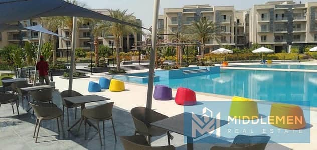 Prime Location Apartment 195m 3beds Fully Finished  Pool View Ready To Move In Galleria Moon Valley New Cairo