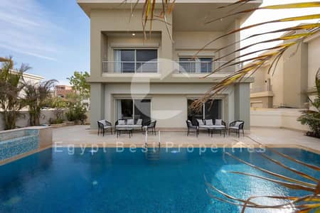 Luxury Furnished Villa with Pool 5BD Master For Rent in Oriana Cairo Festival City 5th Settlement New Cairo CFC