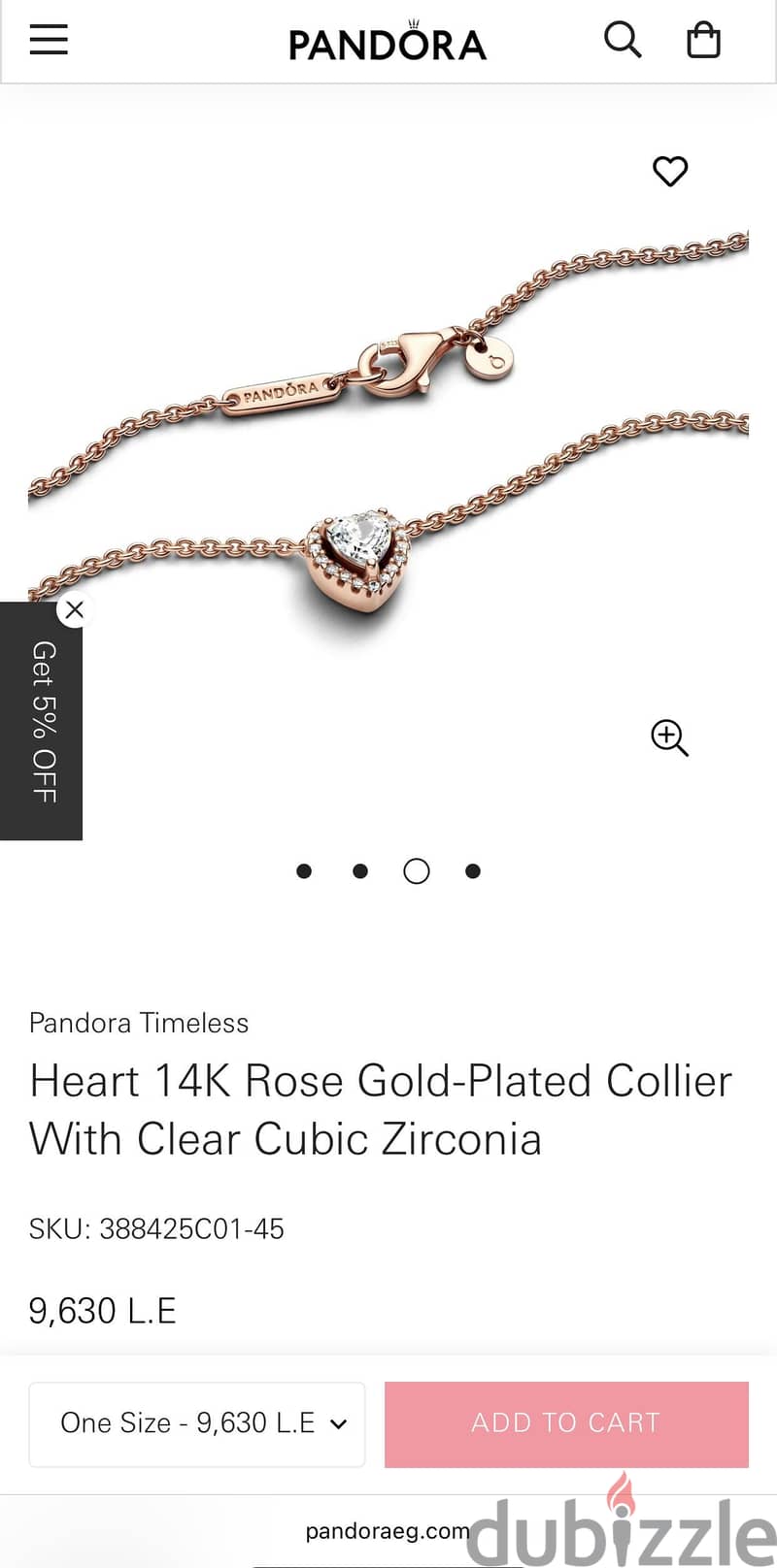 Pandora necklace 1