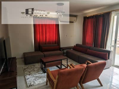 Furnished Apartment For Rent in Al Rehab, Prime Garden View, Corner and North-Facing, New Cairo, 171 SQM, 3 Bedrooms, 3 Bathrooms