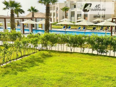 شاليه للبيع جاردن تشطيب كامل بمقدم واقساط برايم لوكيشن فيو علي حمام سباحة في جايا الاهلي صبور الساحل الشمالي Gaia North Coast بجوار سيد عبد الرحمن