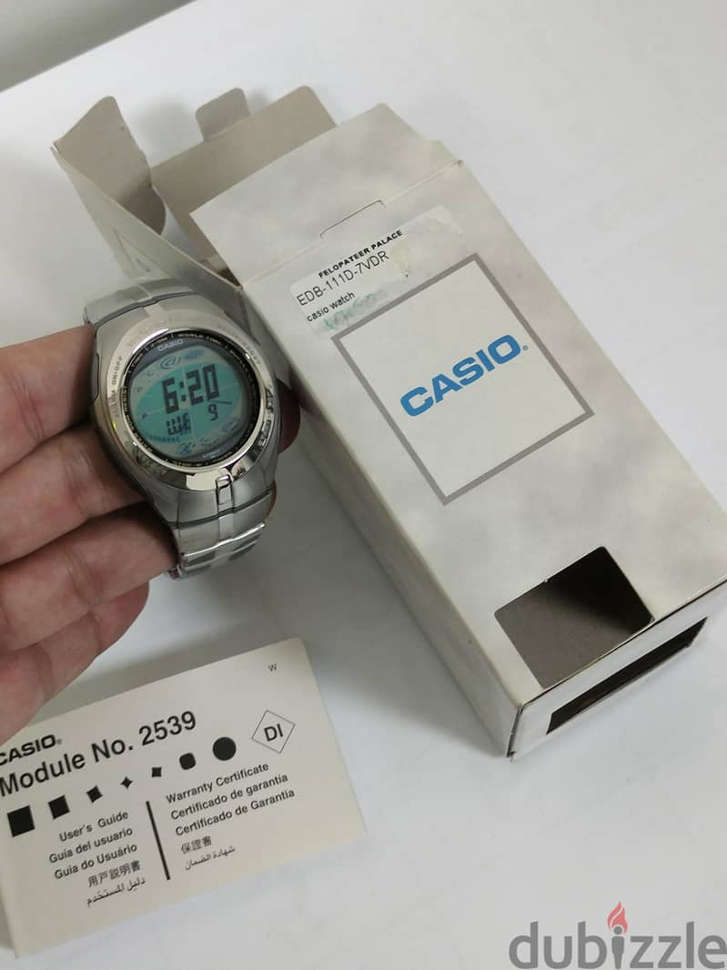 casio vantage digital watch EDB 111 8